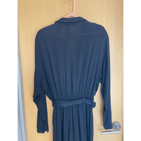 Carole Little Saint Tropez West Vintage Womens Jumpsuit Size 10 Black Crepe - Picture 7 of 15